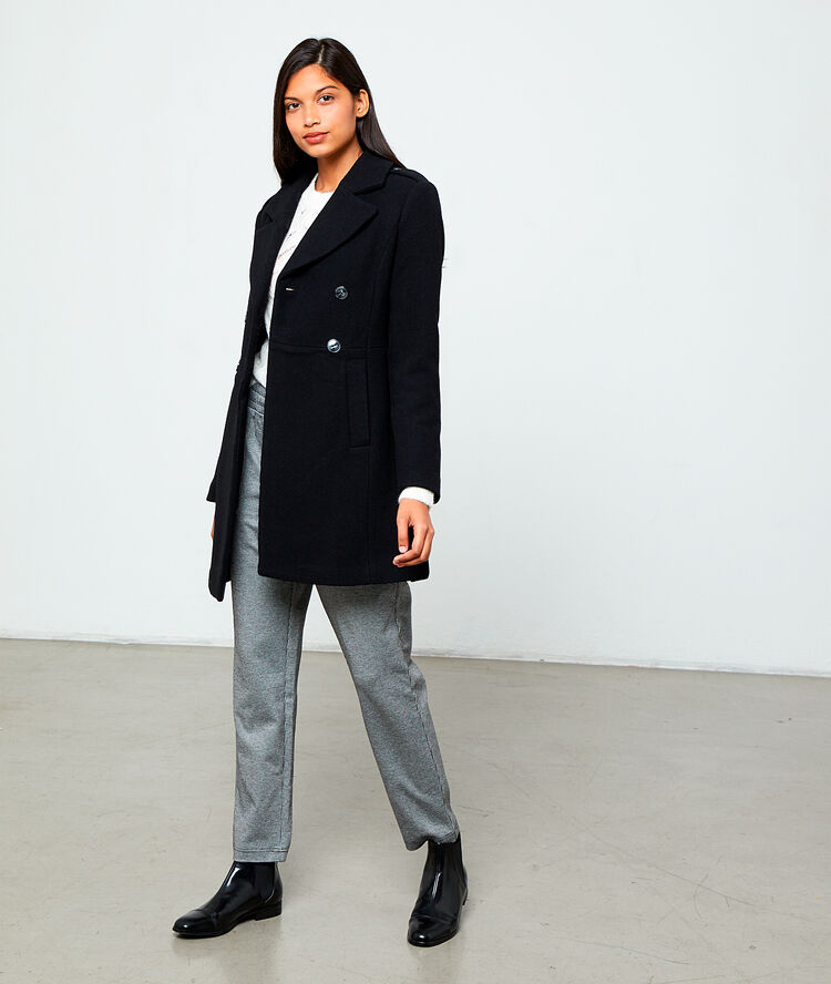 Manteau masculin noir.