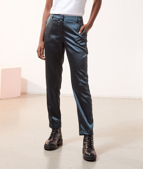 Pantalon cigarette satiné Pantalon cigarette satiné