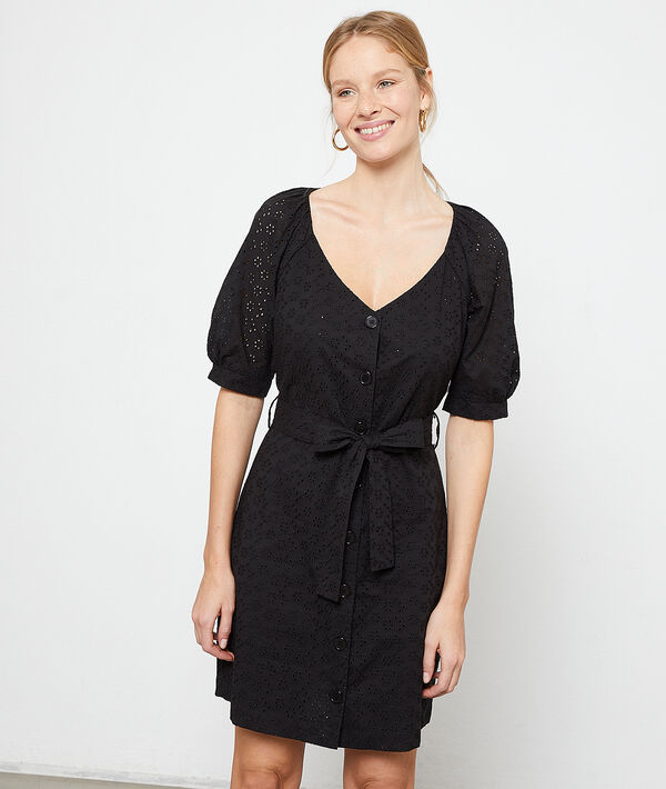 Robe boutonnée en guipure Robe boutonnée en guipure