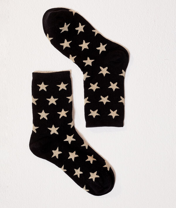 Chaussettes étoiles à fils métallisés Chaussettes étoiles à fils métallisés