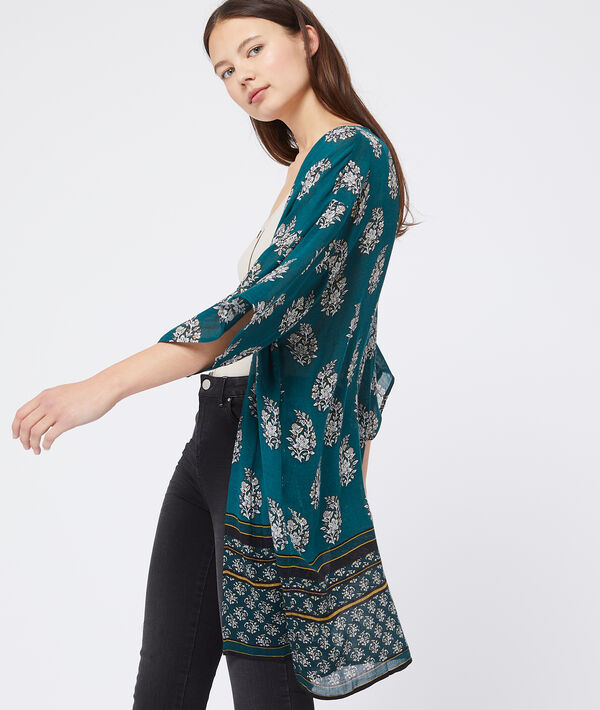 Kimono à motifs fleuris Kimono à motifs fleuris