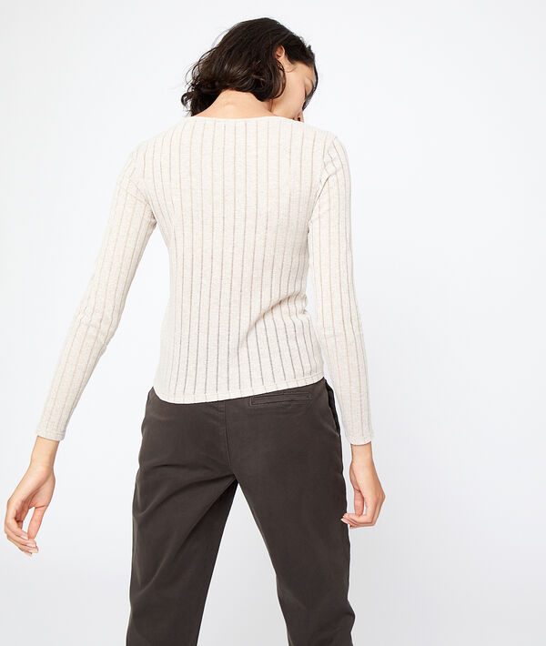 Cardigan côtelé en maille fine Cardigan côtelé en maille fine