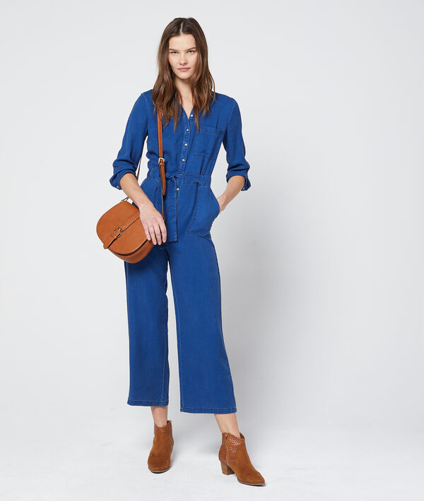 Combinaison effet jean en tencel® medium denim.