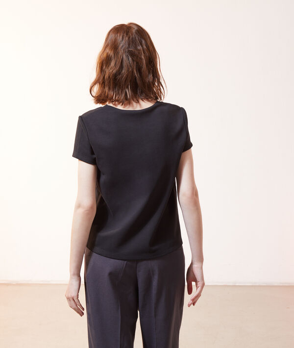T-shirt zippé au dos 2 en 1 - brassière intégrée T-shirt zippé au dos 2 en 1 - brassière intégrée