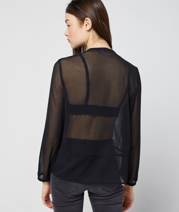 Blouse nouée en plumetis Blouse nouée en plumetis
