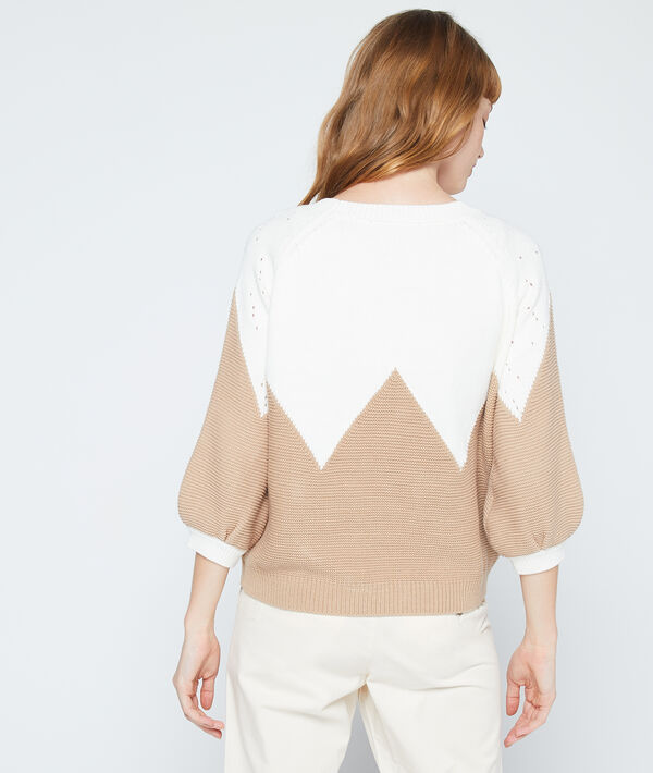 Pull graphique en maille fine Pull graphique en maille fine