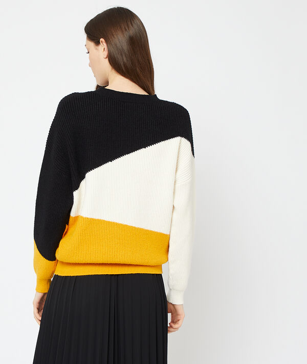 Pull graphique en grosse maille Pull graphique en grosse maille