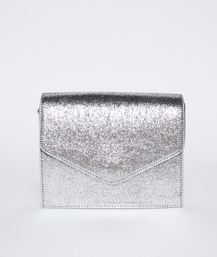 Sac pochette argenté argent.