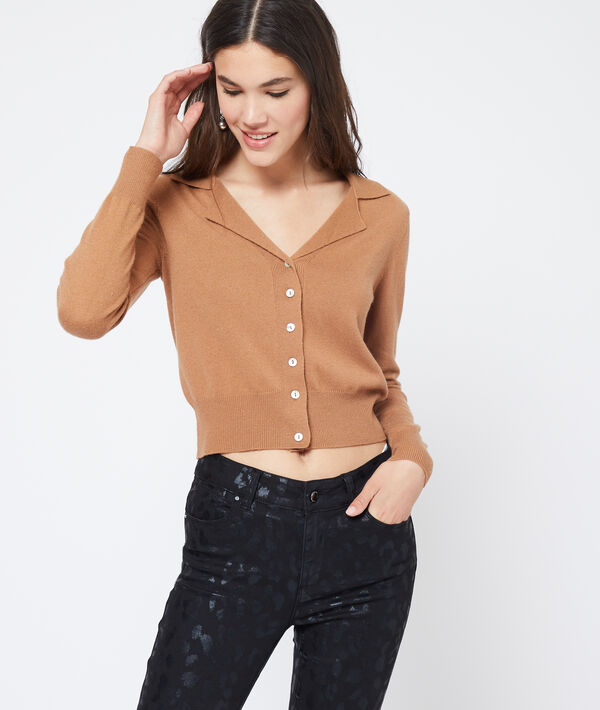 Cardigan à col chemisier Cardigan à col chemisier