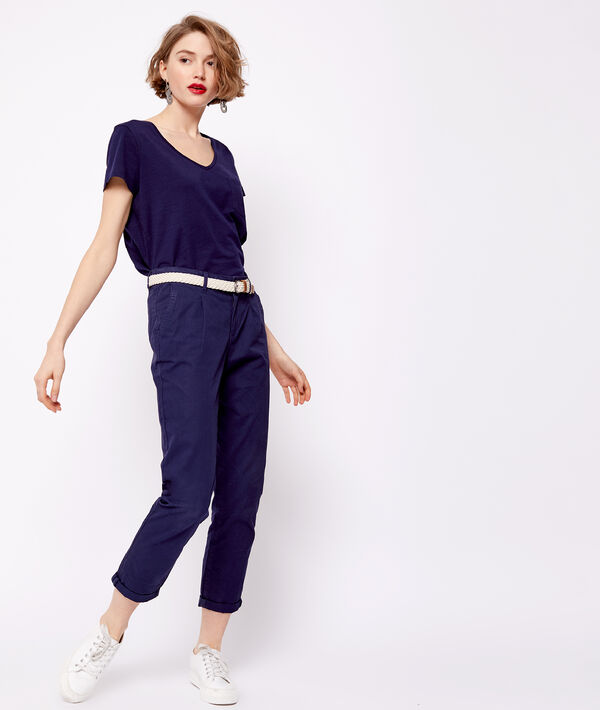 T-shirt col v 100% coton bio T-shirt col v 100% coton bio