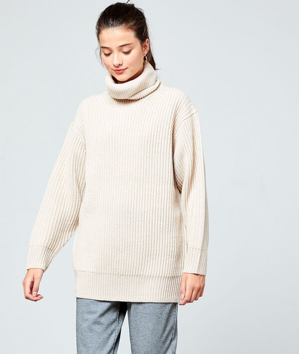 Pull col roulé en grosse maille Pull col roulé en grosse maille