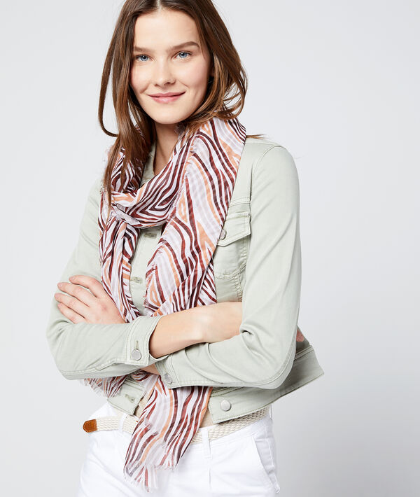 Foulard à imprimé multicolore - LIANA - TU - Beige - Femme - Etam