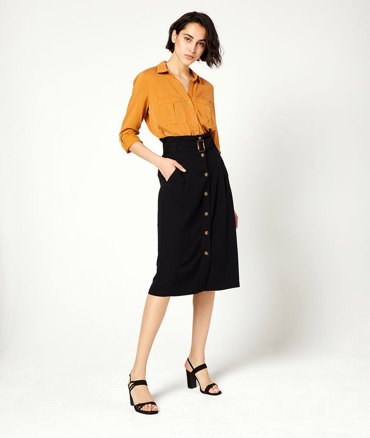 Chemise unie savane.