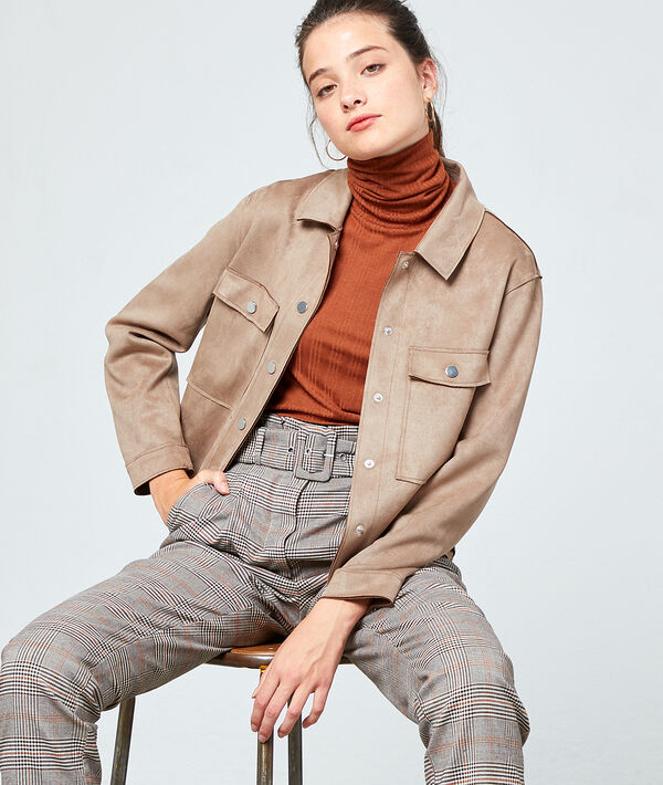 Veste courte effet daim Veste courte effet daim