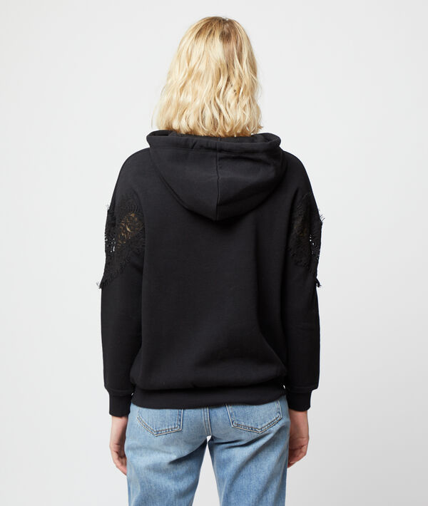 Sweat shirt à guipure Sweat shirt à guipure