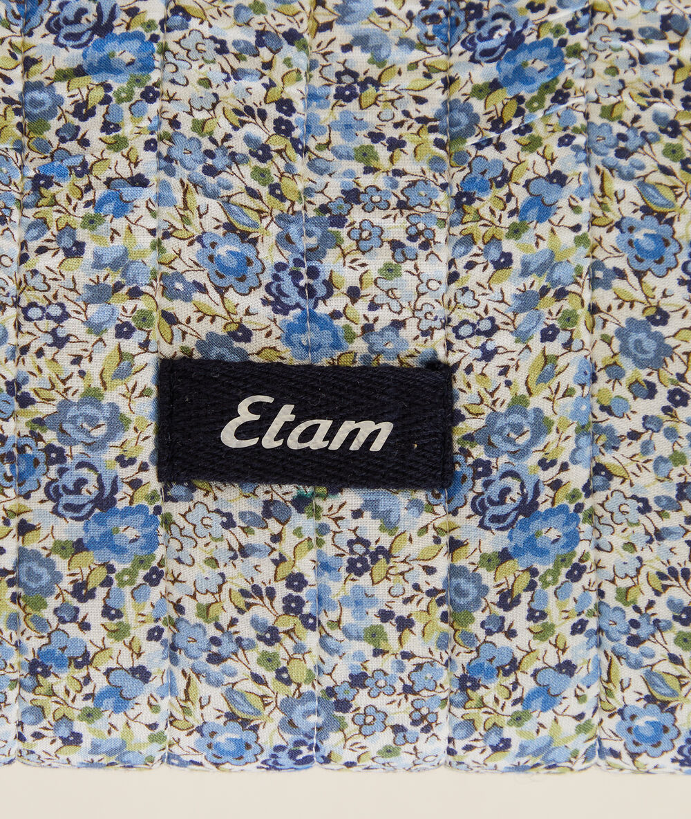 Tote bag made with liberty fabric bleu.
