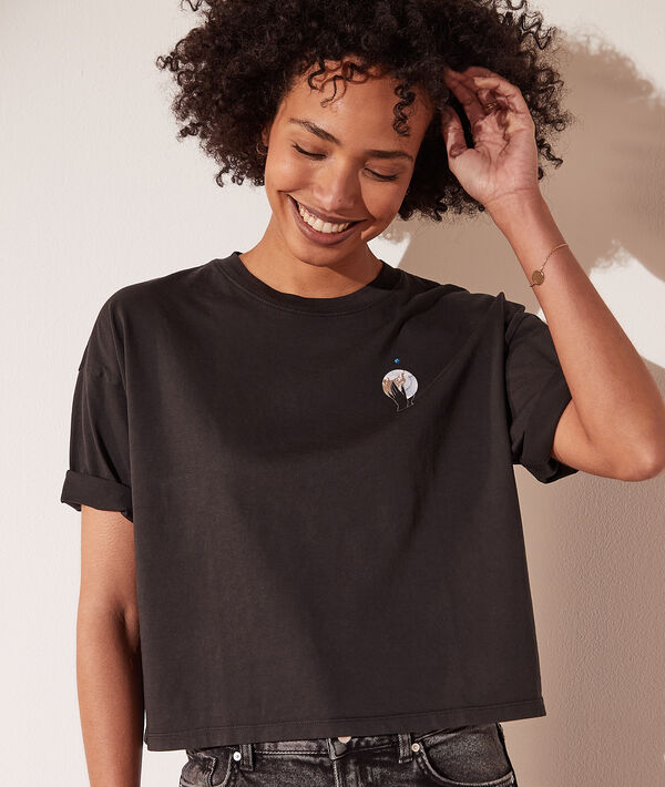 T-shirt imprimé astral "Lune" T-shirt imprimé astral "Lune"