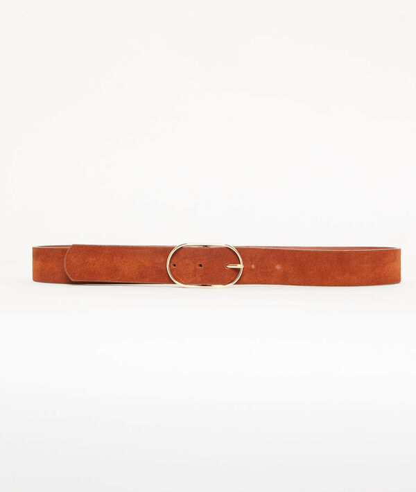 Ceinture à boucle effet daim Ceinture à boucle effet daim