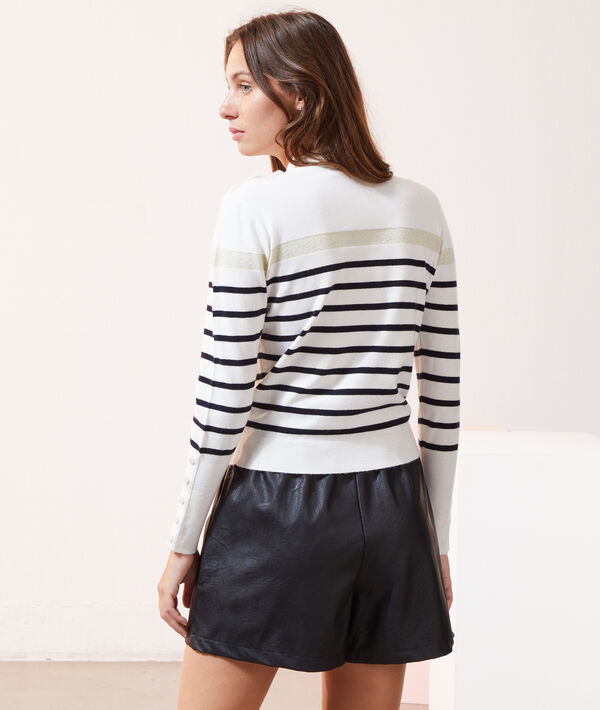 Pull rayé en maille fine Pull rayé en maille fine