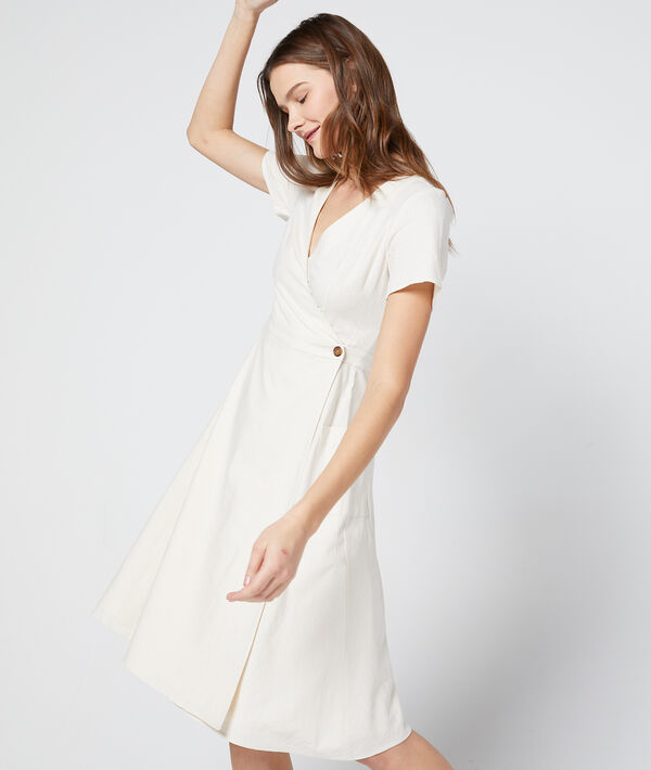 Robe cache cœur évasée Robe cache cœur évasée