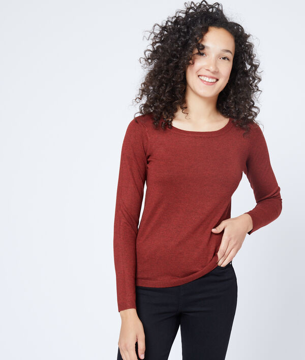 Pull col rond en maille fine Pull col rond en maille fine