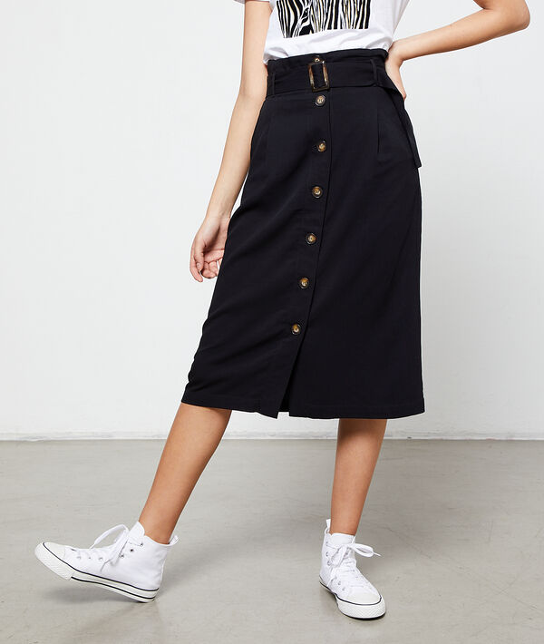 Jupe midi boutonnée Jupe midi boutonnée