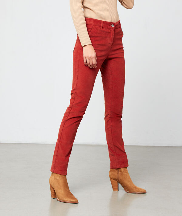 Pantalon slim en velours Pantalon slim en velours