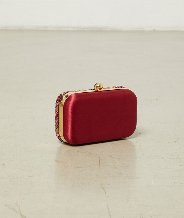 Sac pochette minaudière geranium.