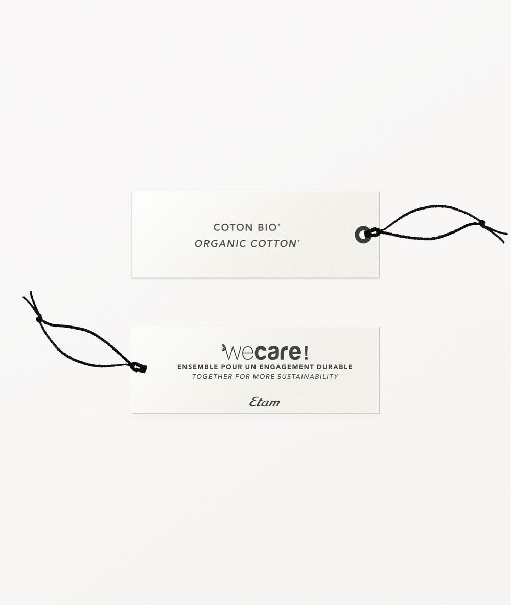 Débardeur en coton bio blanc.