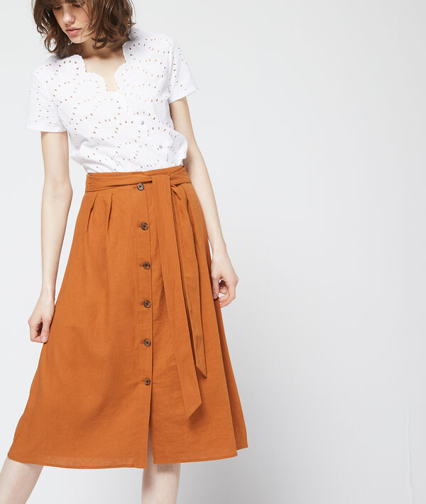 Jupe midi boutonnée Jupe midi boutonnée