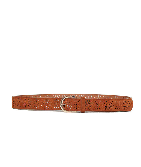 Ceinture perforée en croûte de cuir Ceinture perforée en croûte de cuir
