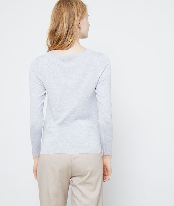 Pull col rond en maille fine Pull col rond en maille fine