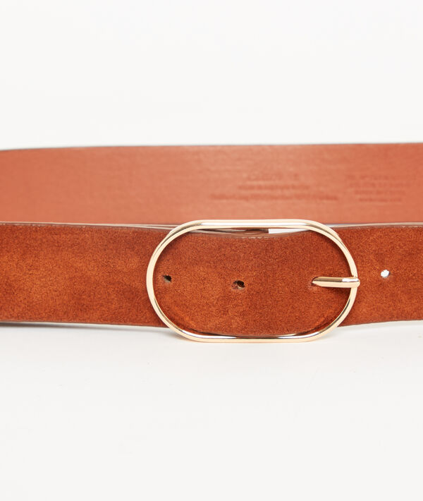 Ceinture à boucle effet daim Ceinture à boucle effet daim