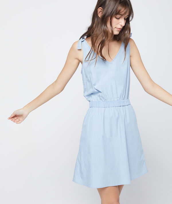 Robe à bretelles nouées en coton Robe à bretelles nouées en coton
