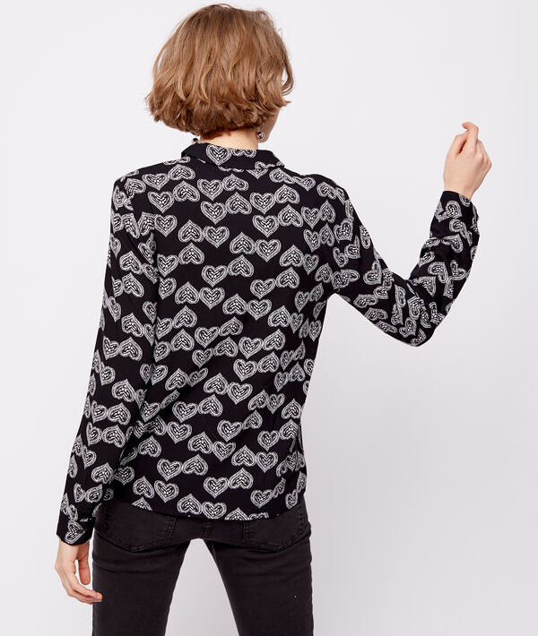 Chemise à motifs cœur Chemise à motifs cœur