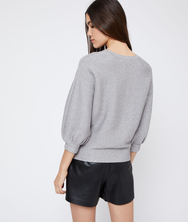 Pull côtelé à manches larges Pull côtelé à manches larges