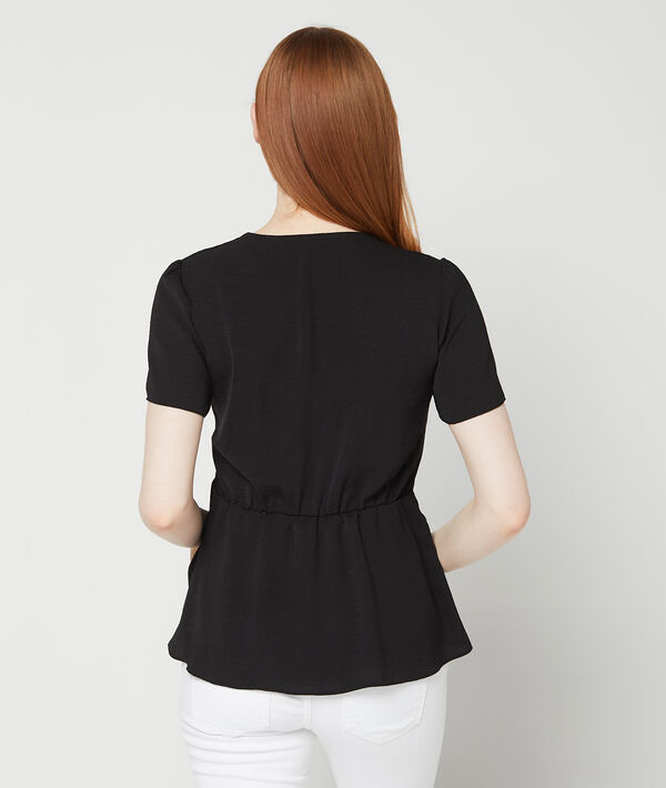 Blouse cache cœur à boucle Blouse cache cœur à boucle