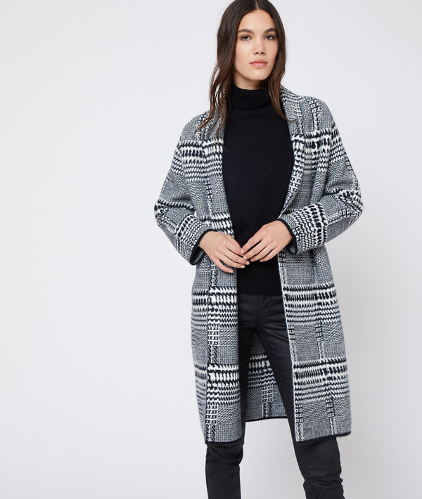 Gilet long à motifs jacquard Gilet long à motifs jacquard