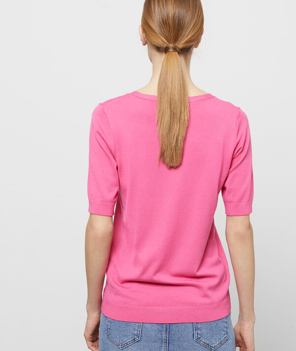 Pull manches courtes col rond Pull manches courtes col rond