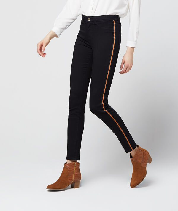 Jean skinny à bandes latérales Jean skinny à bandes latérales