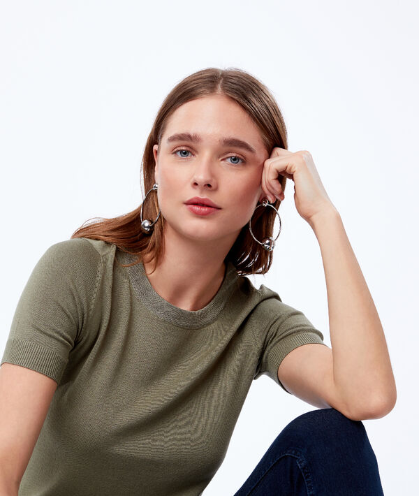 T-shirt en maille fine T-shirt en maille fine