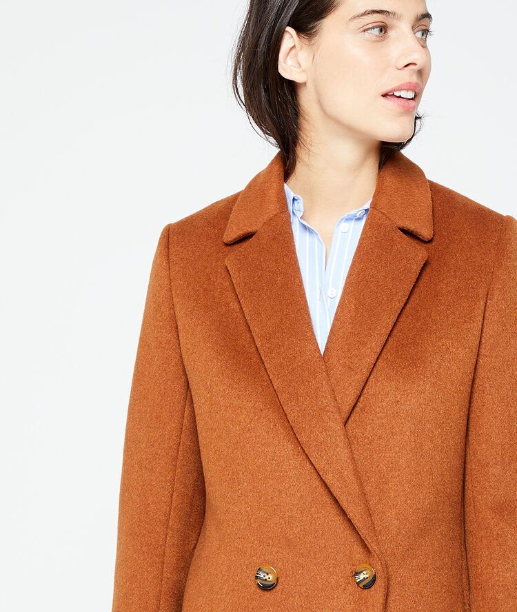 Manteau droit savane.