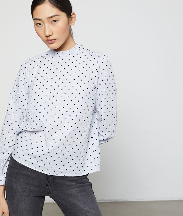 Blouse col rond à pois Blouse col rond à pois
