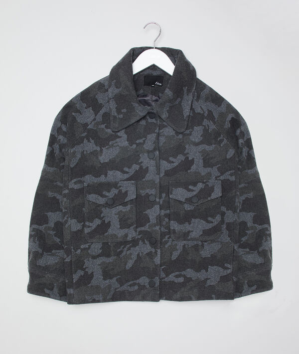 Manteau court imprimé camouflage Manteau court imprimé camouflage