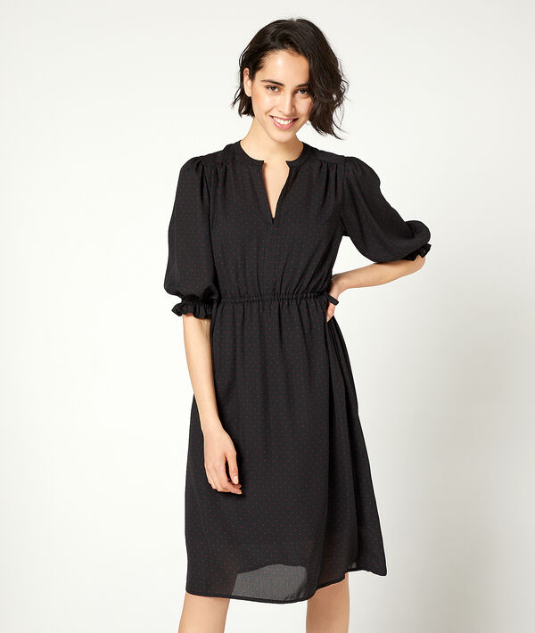 Robe smockée à pois Robe smockée à pois