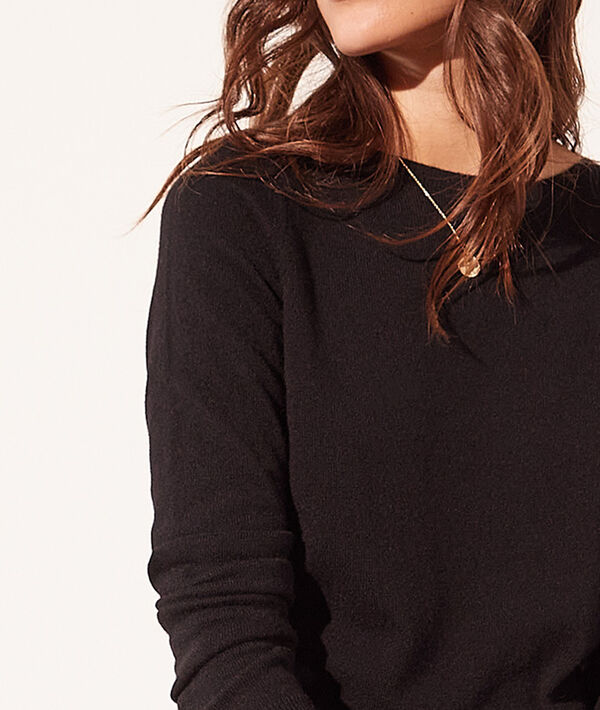 Pull col bateau en cachemire Pull col bateau en cachemire