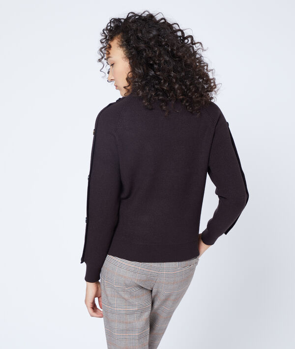Pull col roulé à boutons Pull col roulé à boutons