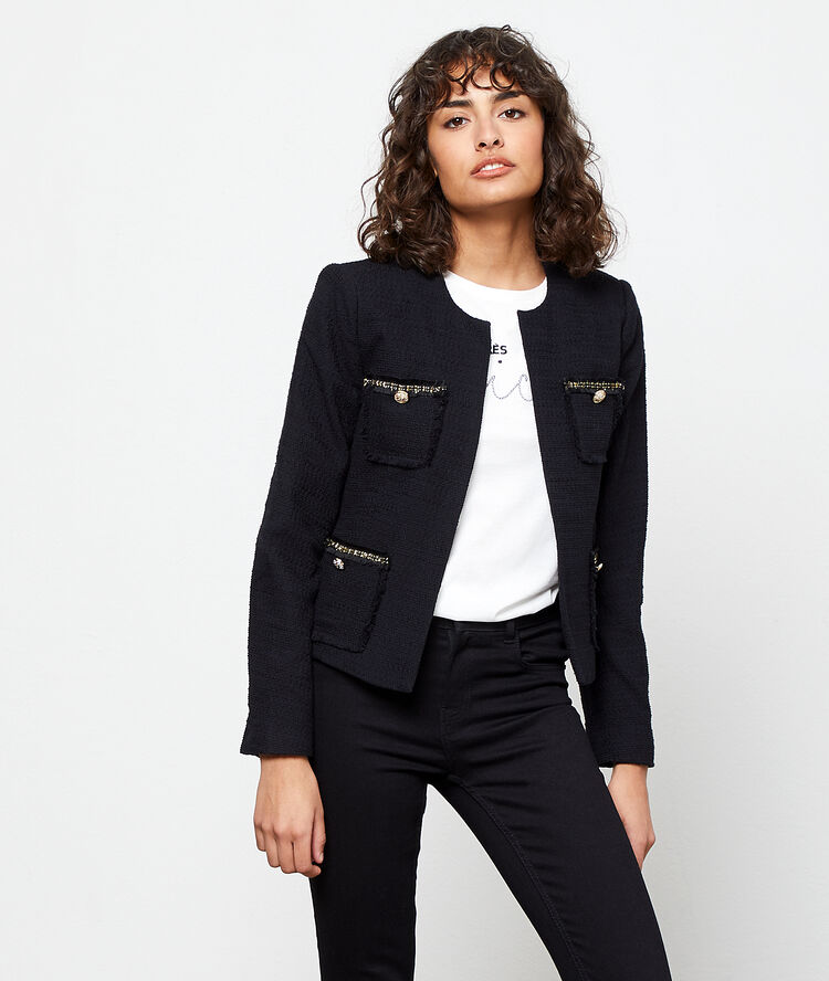 Veste de tailleur effet tweed NOIR ETAM