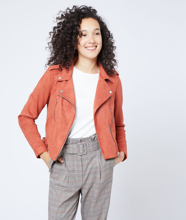 Veste de biker effet daim Veste de biker effet daim