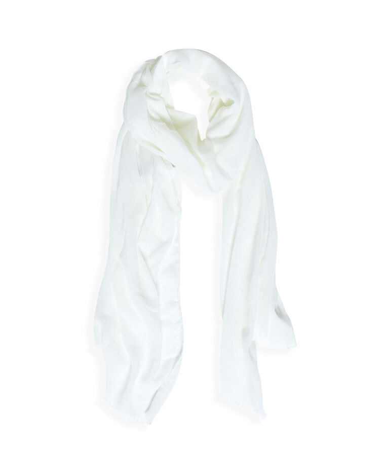 Foulard uni ecru.